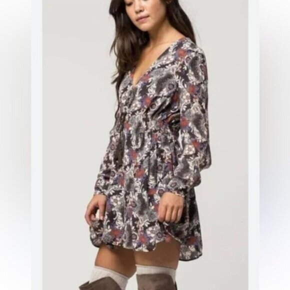 Free People Stealing Fire Mini Dress L - Picture 2 of 14